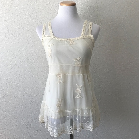 Willi Smith Tops - Lacey Tank Top